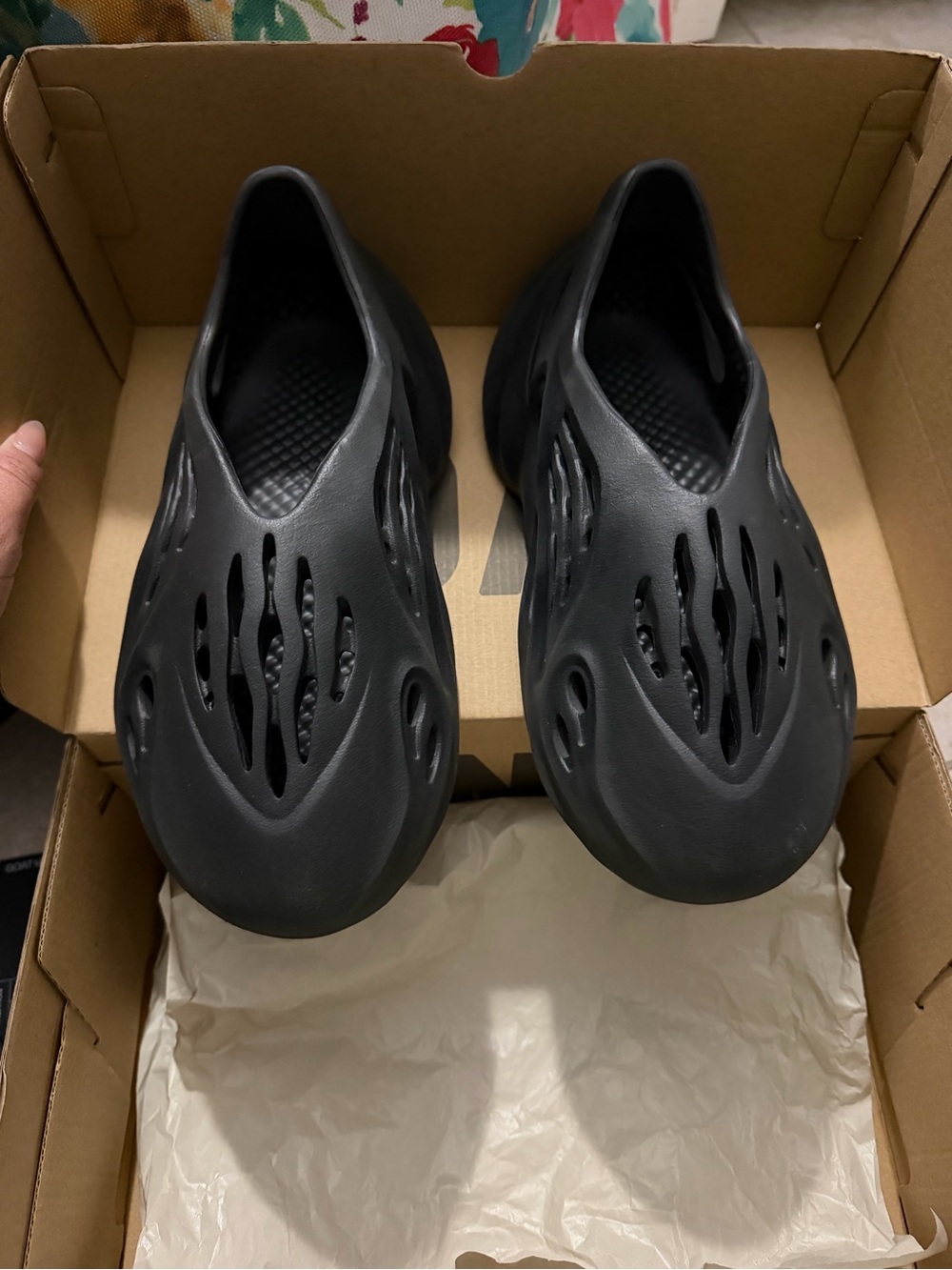 Men's Black Yeezy Foam Runners